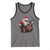 Funny Rock'n Roll Santa Claus Tank Top Cool Drummer Festive Christmas