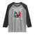 Italian Christmas Donkey Raglan Shirt Funny Jing A Di Jing Hee Haw Italy Flag