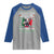 Italian Christmas Donkey Raglan Shirt Funny Jing A Di Jing Hee Haw Italy Flag