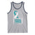 Cervical Cancer Awareness Tank Top Teal And White Ribbon American Flag Support