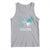 Cervical Cancer Warrior Tank Top My God is Stronger Teal And White Butterfly Christian Cross Faith