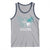 Cervical Cancer Warrior Tank Top My God is Stronger Teal And White Butterfly Christian Cross Faith