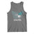 Cervical Cancer Warrior Tank Top My God is Stronger Teal And White Butterfly Christian Cross Faith