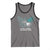 Cervical Cancer Warrior Tank Top My God is Stronger Teal And White Butterfly Christian Cross Faith