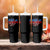 Basketball Tumbler With Handle USA Patriotic American Flag Stars and Stripes Team Sport Fan