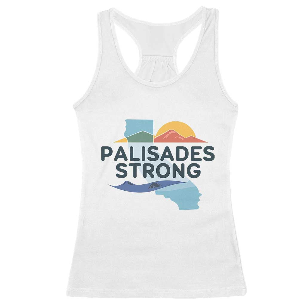 Palisades Strong Racerback Tank Top Support California LA Relief