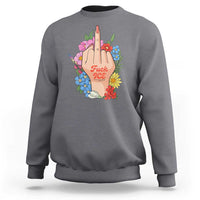 Floral Middle Finger F Ice Sweatshirt