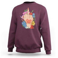 Floral Middle Finger F Ice Sweatshirt