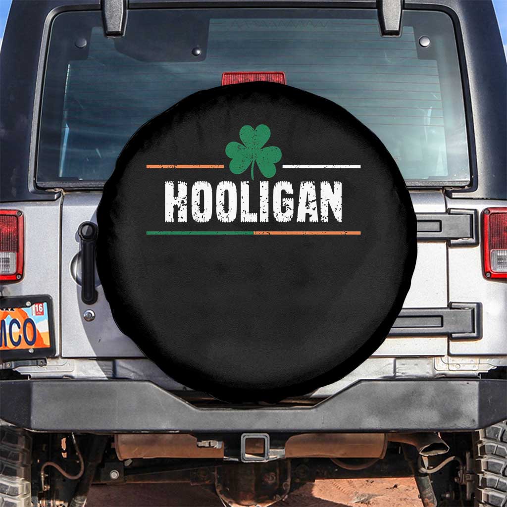 Funny St Patricks Day Matching Spare Tire Cover Hooligan Irish Shamrock