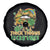 Funny St Patricks Day Women Spare Tire Cover Thick Thighs Lucky Vibes Leopard Biting Lips