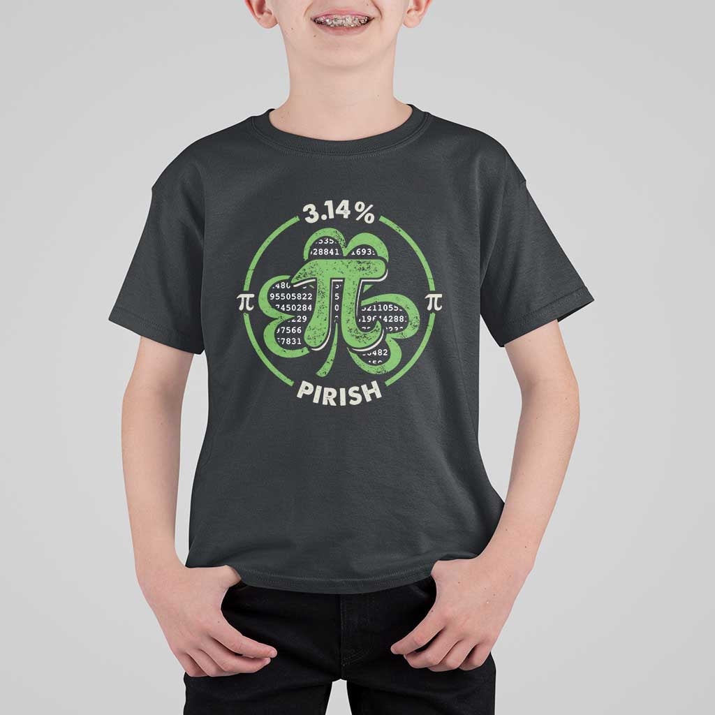 Funny Teacher St Patricks Day T Shirt For Kid Pi Day 3.14 Irish Funny Pirish Math Number Pi - Wonder Print Shop