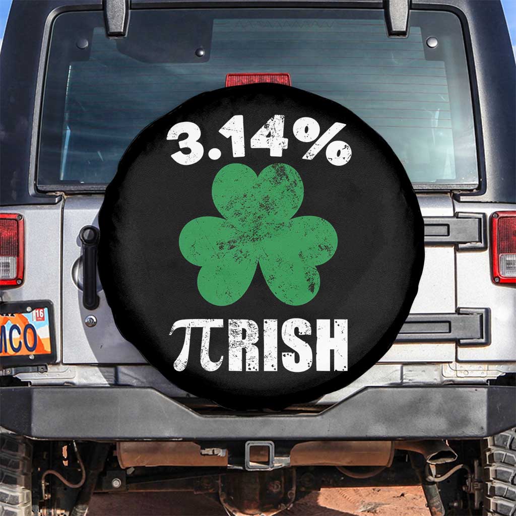 Funny Number Pi St Patricks Day Spare Tire Cover 3.14% Pi-rish Irish Funny Math Pi Day Shamrock