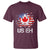 America Canada T Shirt Funny US EH Maple Leaf Canadian American Flag Canada's Day - Wonder Print Shop