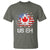 America Canada T Shirt Funny US EH Maple Leaf Canadian American Flag Canada's Day - Wonder Print Shop