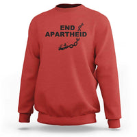 End Apartheid Human Rights Sweatshirt Broken Chain Social Justice Activist