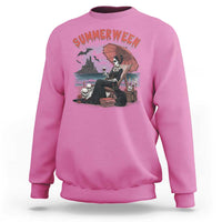 Gothic Summerween Sweatshirt Spooky Summer Halloween Horror Character - Wonder Print Shop