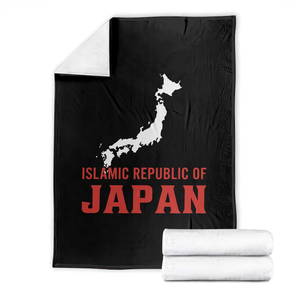 Islamic Republic of Japan Country Map Graphic Throw Blanket Viral Political Satire Meme