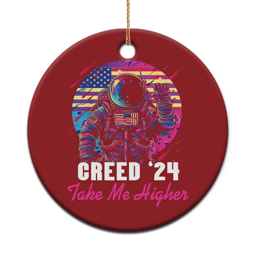 Creed '24 Take Me Higher Christmas Ornament American Astronaut Election 2024 - Wonder Print Shop