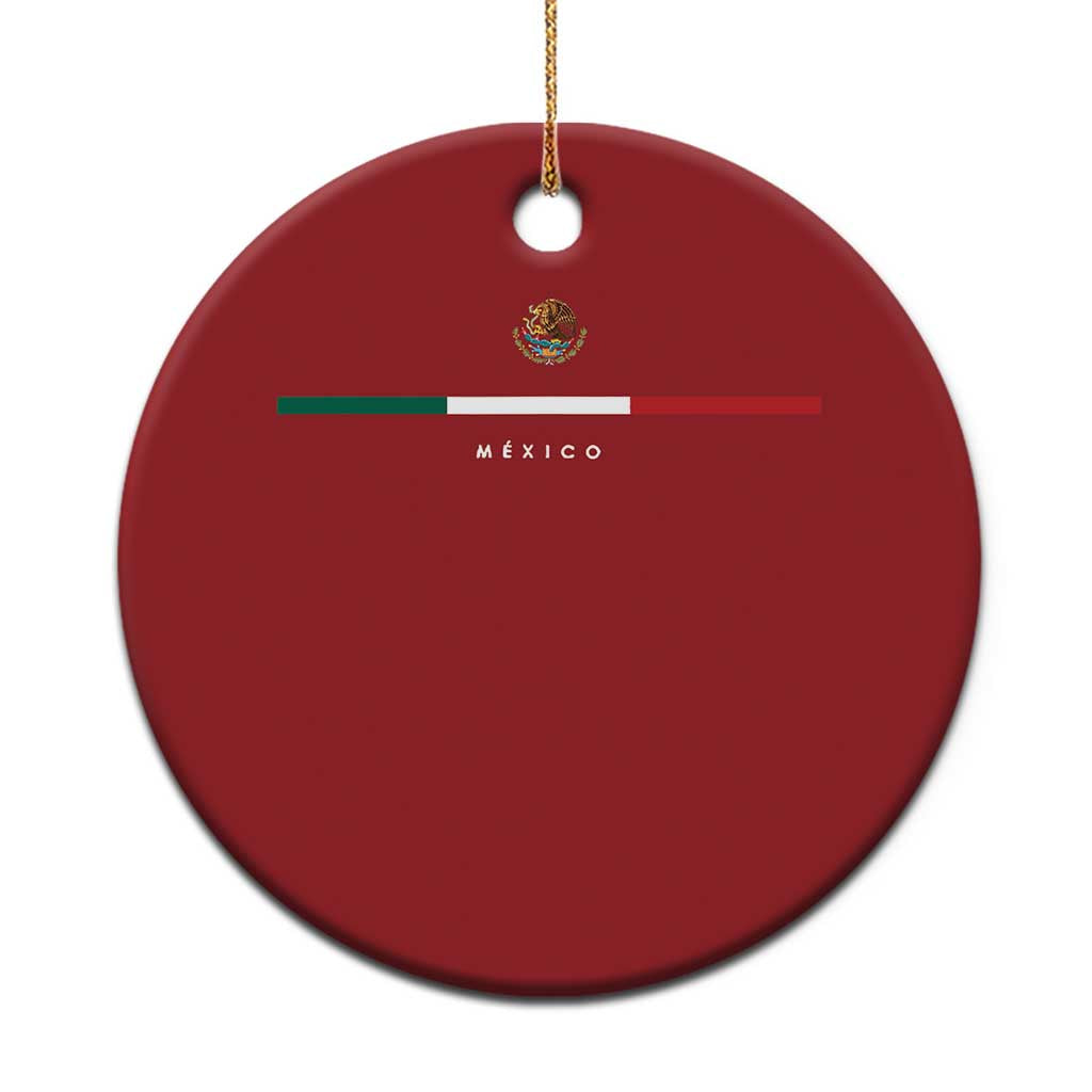 Mexico Pride Christmas Ornament Mexican Flag Independence Day Hispanic Heritage Minimalism