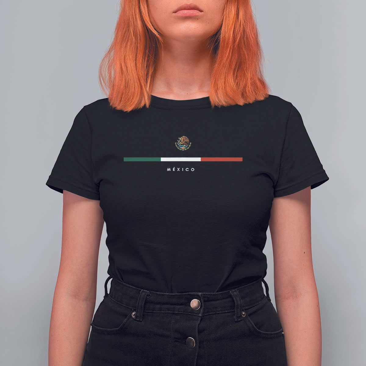 Mexico Pride T Shirt For Women Mexican Flag Independence Day Hispanic Heritage Minimalism