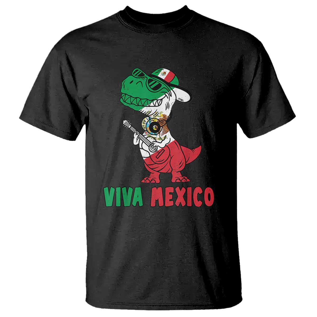 Viva Mexico T Shirt Funny Mexican Dance Dinosaur Hispanic Heritage