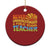 Never Underestimate A Public School Teacher Christmas Ornament Tim Walz 2024 Saying Public Education - Wonder Print Shop