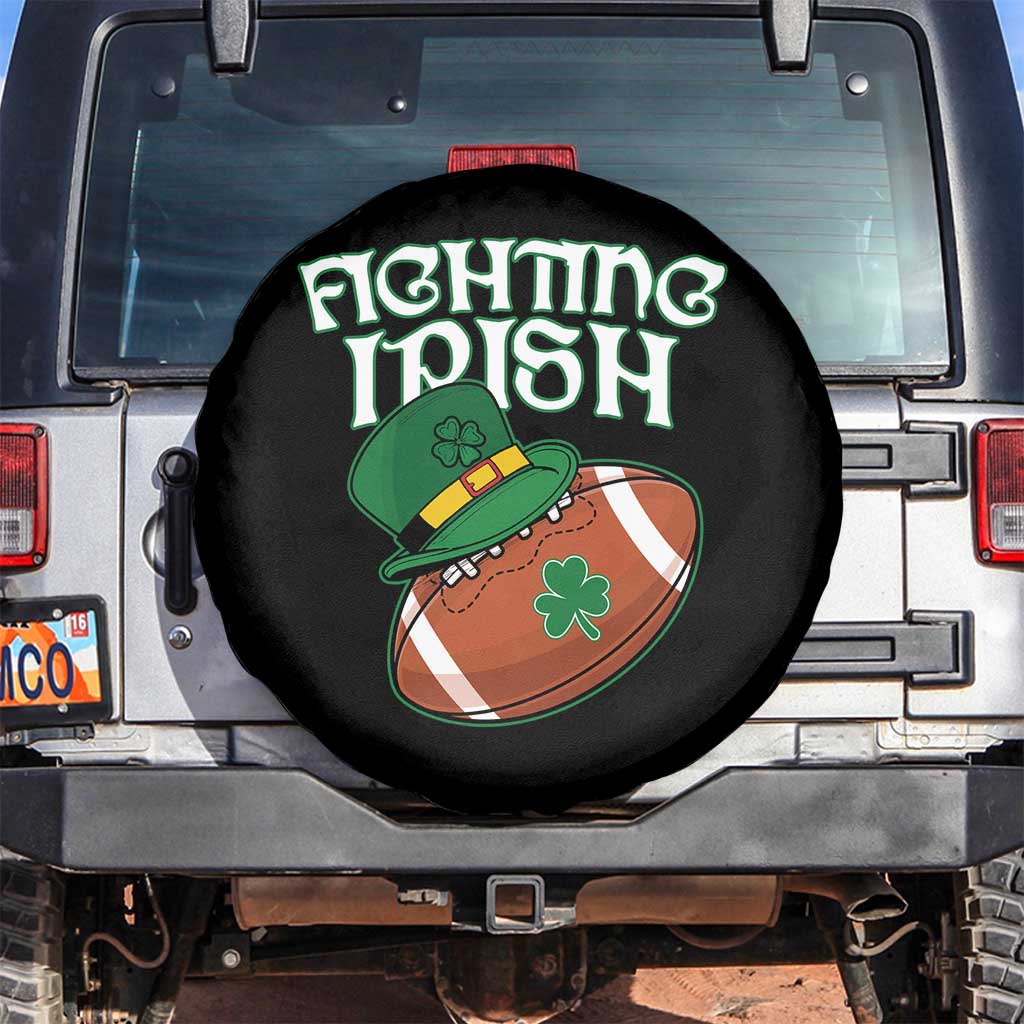 Fighting Irish Spare Tire Cover Football Shamrock St Patricks Spirit Classic Vintage