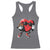 Valentines Day Heart Playing Football Racerback Tank Top Cute Gift for Sports Lovers