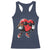 Valentines Day Heart Playing Football Racerback Tank Top Cute Gift for Sports Lovers