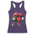 Valentines Day Heart Playing Football Racerback Tank Top Cute Gift for Sports Lovers