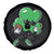 St Patricks Day Shamrock Playing Football Spare Tire Cover Cute Gift for Sports Lovers