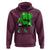 St Patricks Day Shamrock Playing Football Hoodie Cute Gift for Sports Lovers