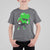 St Patricks Day Shamrock Playing Football T Shirt For Kid Cute Gift for Sports Lovers