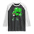 St Patricks Day Shamrock Playing Football Raglan Shirt Cute Gift for Sports Lovers