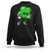 St Patricks Day Shamrock Playing Football Sweatshirt Cute Gift for Sports Lovers