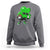 St Patricks Day Shamrock Playing Football Sweatshirt Cute Gift for Sports Lovers