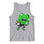 St Patricks Day Shamrock Playing Football Tank Top Cute Gift for Sports Lovers