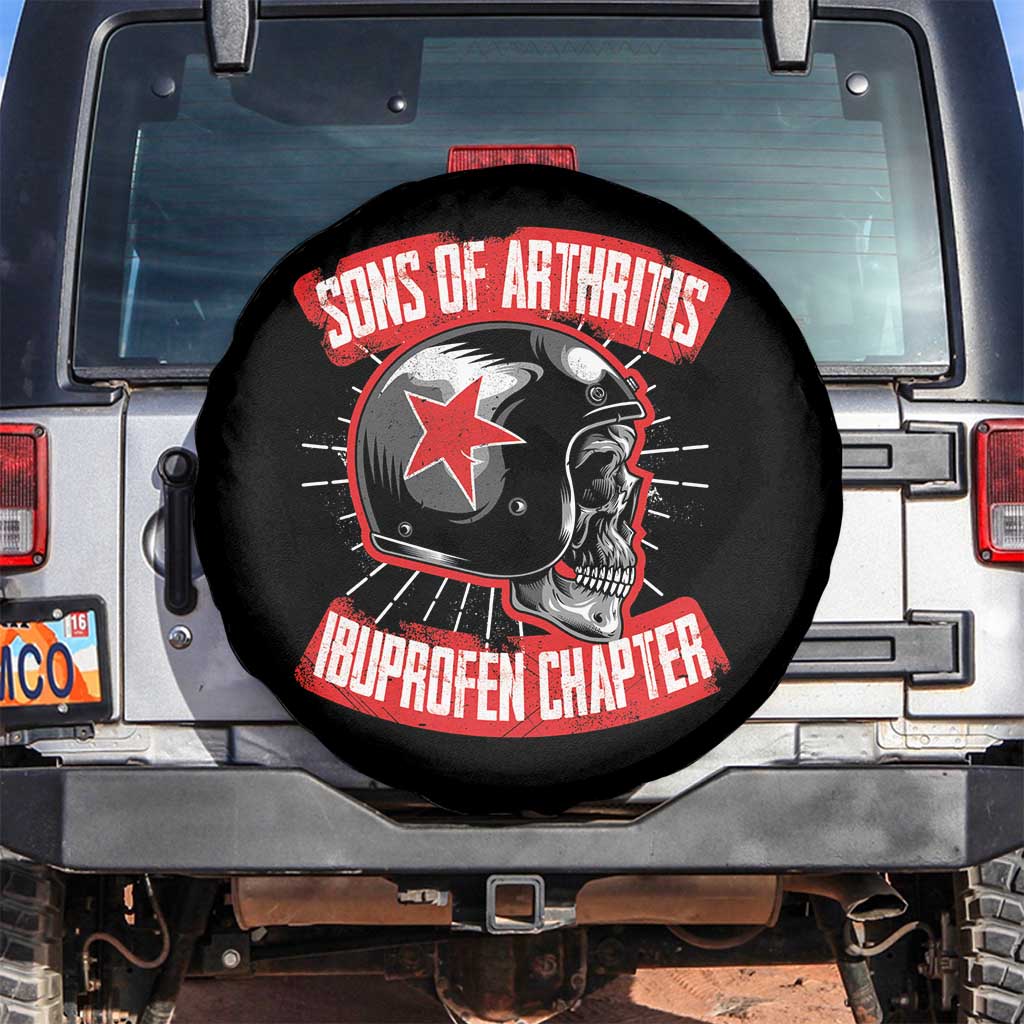 Biker Skull Spare Tire Cover Sons Of Arthritis Ibuprofen Chapter