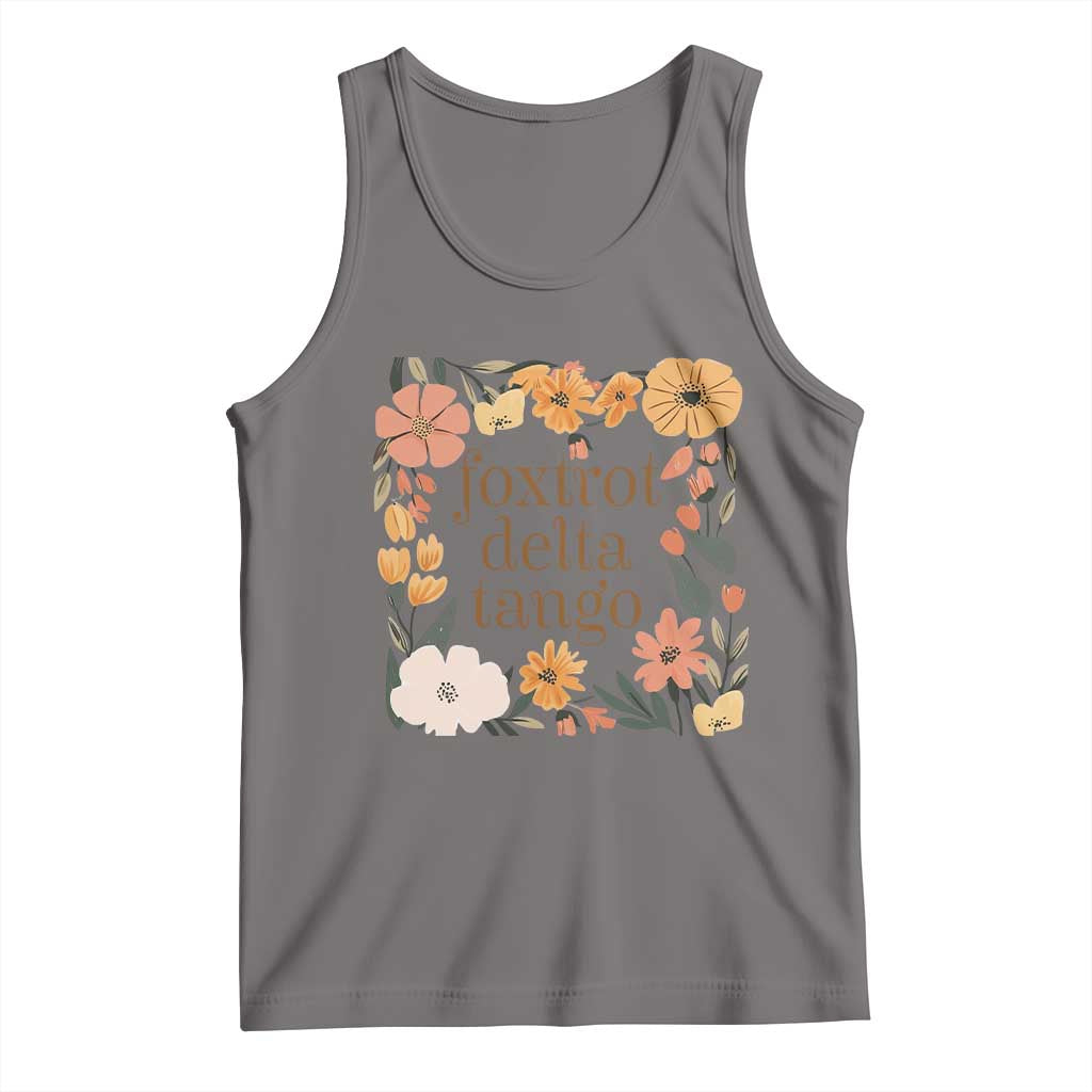 Foxtrots Deltas Tangos Boho Floral Tank Top Funny Offensive