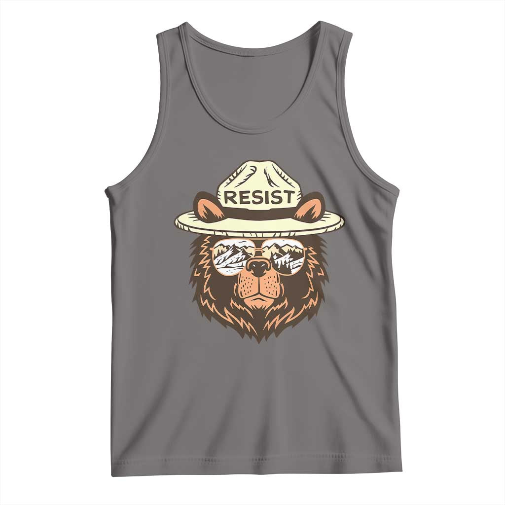 Resist Bear Retro Vintage Tank Top