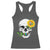 Autism Skull Sunflower Racerback Tank Top Support Autistic Puzzle Pieces Heart