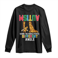 Giraffe Autism Awareness Long Sleeve Shirt Seeing World Different Angle