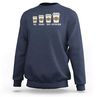 Funny Autism Mom Sweatshirt Coffee Support Autistic