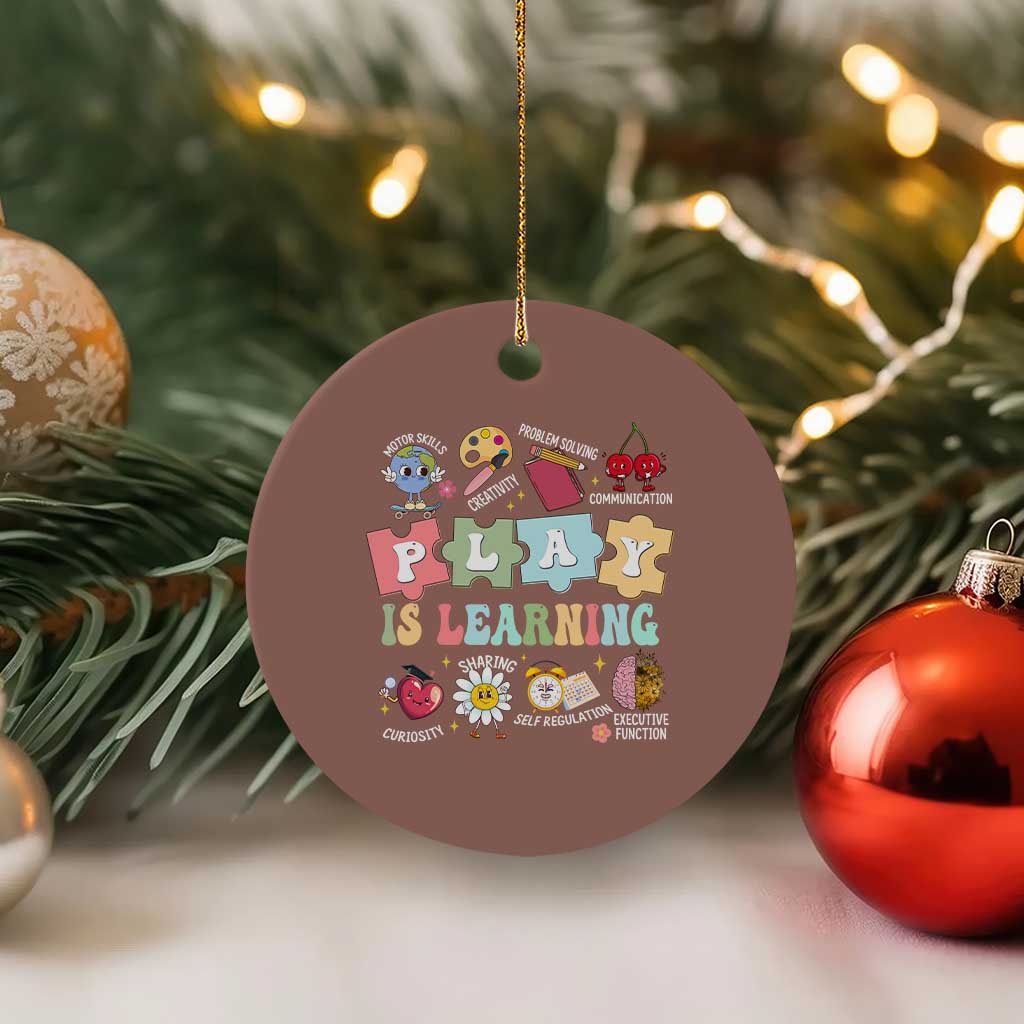 Special Education Ceramic Ornament Play is Learning Sped Teacher - Wonder Print Shop