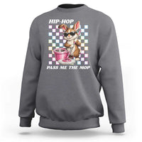 Hip Hop Easter Bunny Cleaning Pun Sweatshirt Funny Rabbit with Mop