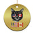 Cool American Canadan Cat Christmas Ornament US EH American Canada Flag Funny - Wonder Print Shop