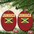 Retro Jamaica Christmas Ornament Tropical Jamaican Flag - Wonder Print Shop