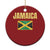 Retro Jamaica Christmas Ornament Tropical Jamaican Flag - Wonder Print Shop