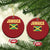 Retro Jamaica Christmas Ornament Tropical Jamaican Flag - Wonder Print Shop