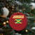 Retro Jamaica Christmas Ornament Tropical Jamaican Flag - Wonder Print Shop